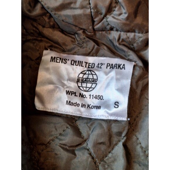 VTG Seaway Mens Camo Hunting Parka Jacket Rain Coat S 42" Insulated Hooded NWOT - Picture 5 of 6